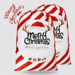 Christmas Sack, Merry Christmas Mail Service Sack, Xmas Santa Sacks, Christmas Tree Bags, Christmas Bag Gift