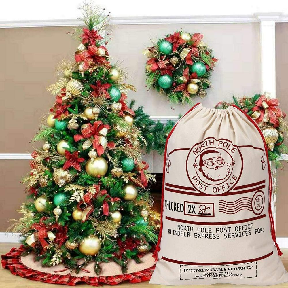 Christmas Sack, North Pole Santa Claus Christmas Sack, Xmas Santa Sacks, Christmas Tree Bags, Christmas Bag Gift Christmas Sack, North Pole Santa Claus Christmas Sack, Xmas Santa Sacks, Christmas Tree Bags, Christmas Bag Gift