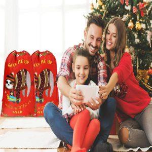 Christmas Sack Red Sloth Print Christmas Sack Xmas Santa Sacks Christmas Tree Bags Christmas Bag Gift 3 roa3ga.jpg