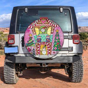 Christmas Tire Cover, Cat Bird Snowman In&hellip;