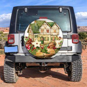 Christmas Tire Cover, Christmas Cookies House Tire&hellip;