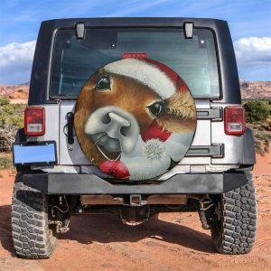 Christmas Tire Cover, Cow Christmas Tire Cover,&hellip;