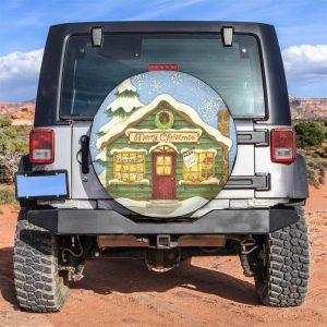 Christmas Tire Cover, Cute Wooden House At&hellip;