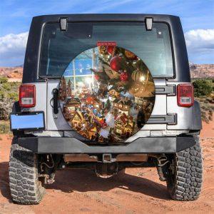 Christmas Tire Cover, Miniature City Christmas Night&hellip;