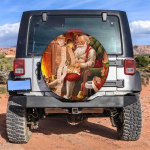 Christmas Tire Cover, Santa Claus And Cat&hellip;