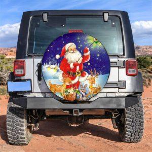 Christmas Tire Cover, Santa Claus And Deer&hellip;
