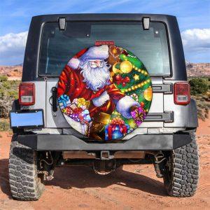 Christmas Tire Cover, Santa Claus Gifts Tire&hellip;