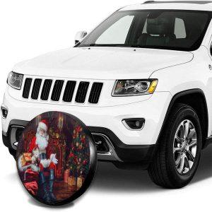 Christmas Tire Cover Santa Claus Holding A Sack Of Gifts Spare Tire Cover Spare Tire Cover Tire Covers For Cars 3 vzloqw.jpg