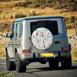 Christmas Tire Cover Snow White Pine Forest Spare Tire Cover Spare Tire Cover Tire Covers For Cars 3 idrkqq.jpg