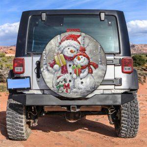 Christmas Tire Cover, Snowman Love Gifts Xmas&hellip;