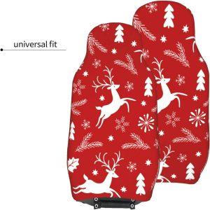 Christmas White Reindeer Car Seat Covers Vehicle Front Seat Covers Christmas Car Seat Covers 5 osb7xp.jpg