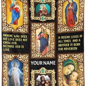 God Is Love Custom Name Christian Quilt&hellip;