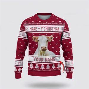 Custom Name Charolais Mare Y Christmas Ugly&hellip;