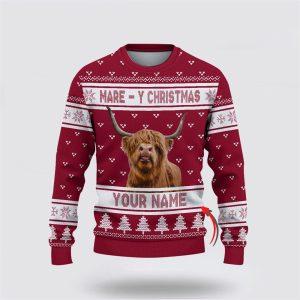 Custom Name Highland Cattle Mare Y Christmas&hellip;