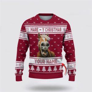 Custom Name Horse Mare Y Christmas Ugly&hellip;