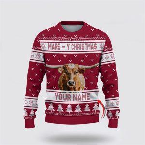 Custom Name Texas Longhorn Mare Y Christmas&hellip;