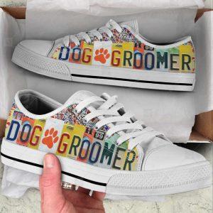 Dog Groomer License Plates Low Top Shoes&hellip;