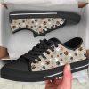Dog On The Book Low Top Shoes Canvas Sneakers Casual Shoes, Gift For Dog Lover