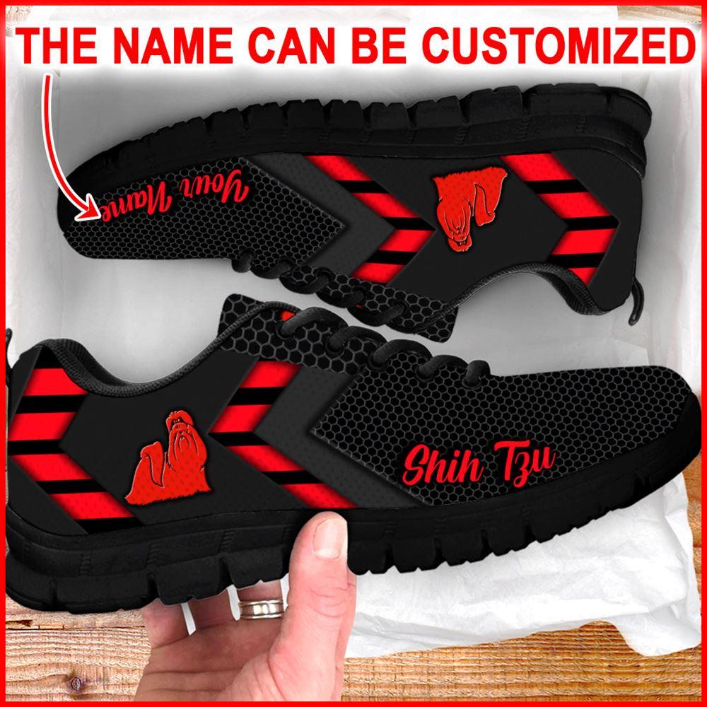 Dog Sneaker, Custom Shih Tzu Dog Lover Shoes Simplify Style Sneakers Walking Shoes, Dog Shoes Running, Dog Shoes Near Me