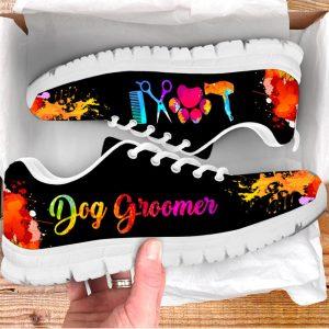 Dog Sneaker, Dog Groomer Shoes Love Art Color Sneaker Walking Shoes, Dog Shoes Running, Dog Shoes Near Me