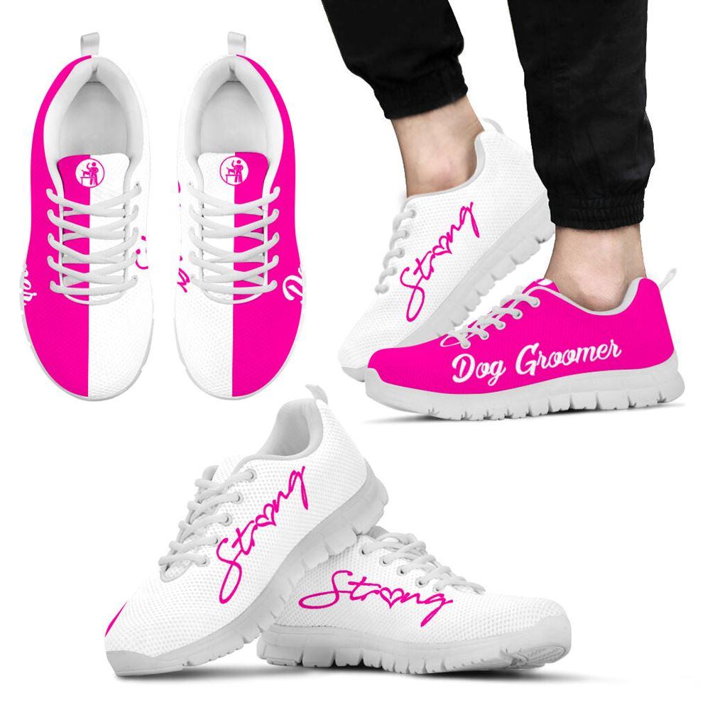Dog Sneaker, Dog Groomer Shoes Strong Pink White Sneaker Walking Shoes, Dog Shoes Running, Dog Shoes Near Me