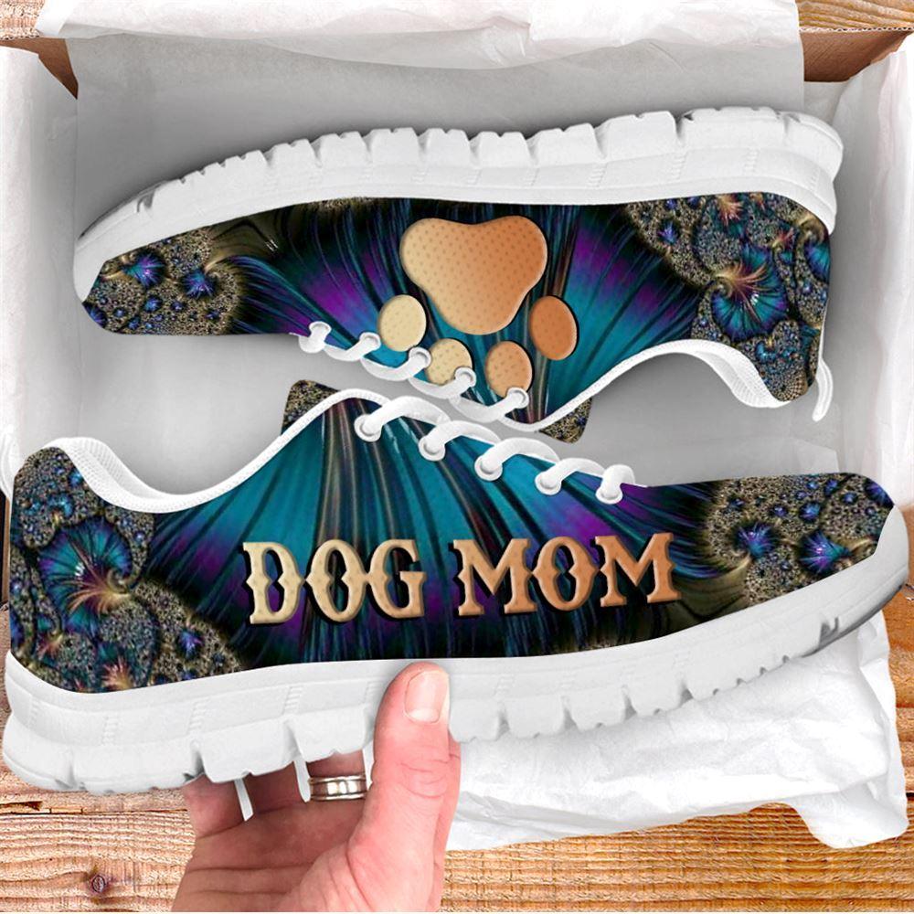 Dog Sneaker, Dog Mom Shoes Fractal Art Sneaker Walking Shoes, Dog Shoes Running, Dog Shoes Near Me
