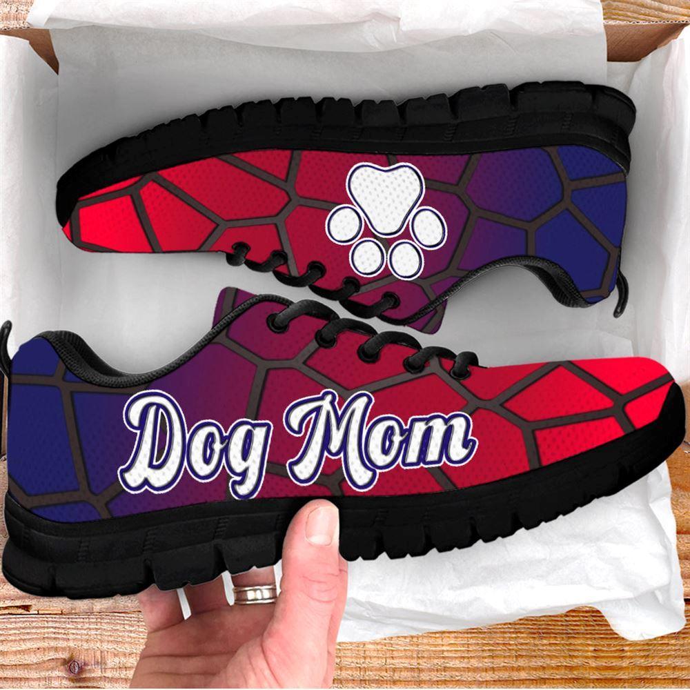 Dog Sneaker, Dog Mom Shoes Line Art Red Blue Sneaker Walking Shoes, Dog Shoes Running, Dog Shoes Near Me