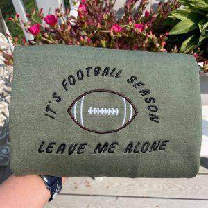 Embroidered Sweatshirts, Football Season Embroidered Sweatshirt, Women’s&hellip;