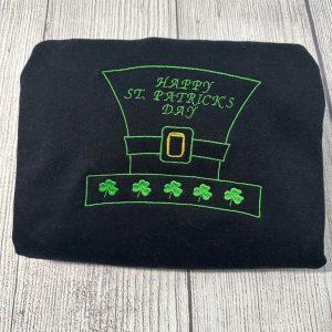 Embroidered Sweatshirts, Happy St. Patrick Day Embroidered&hellip;