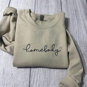 Embroidered Sweatshirts, Homebody Embroidered Sweatshirts, Women’s Embroidered&hellip;