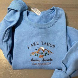 Embroidered Sweatshirts, Lake Tahoe Embroidered Sweatshirt, Women’s&hellip;