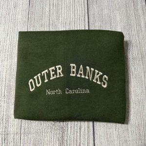 Embroidered Sweatshirts, Outer Banks North Carolina Embroidered&hellip;