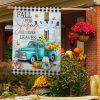 Fall Jesus Cross Flag Fall For Jesus He Never Leaves Thanksgiving Halloween Pumpkins Flag – Thanksgiving Flag Outdoor Decoration
