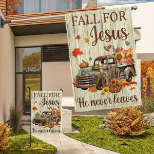 Fall Truck Pumpkins Flag Fall For Jesus&hellip;