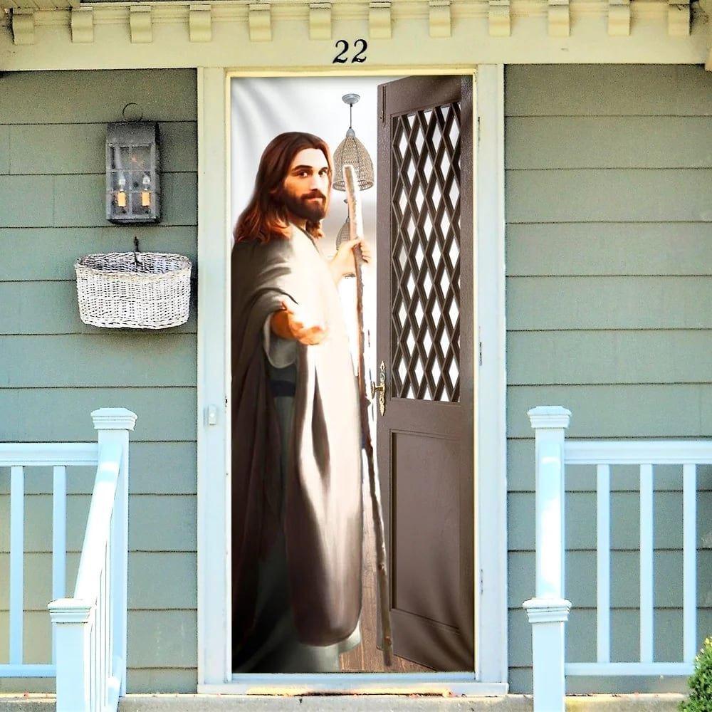 Give Me Your Hand Door Cover, Jesus Door Cover, Gift For Christian