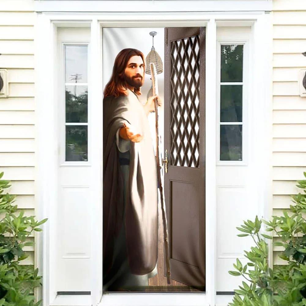 Give Me Your Hand Door Cover, Jesus Door Cover, Gift For Christian