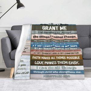 God Grant Me The Serenity To Accept Christian Quilt Blanket Christian Blanket Gift For Believers 2 ivffzc.jpg