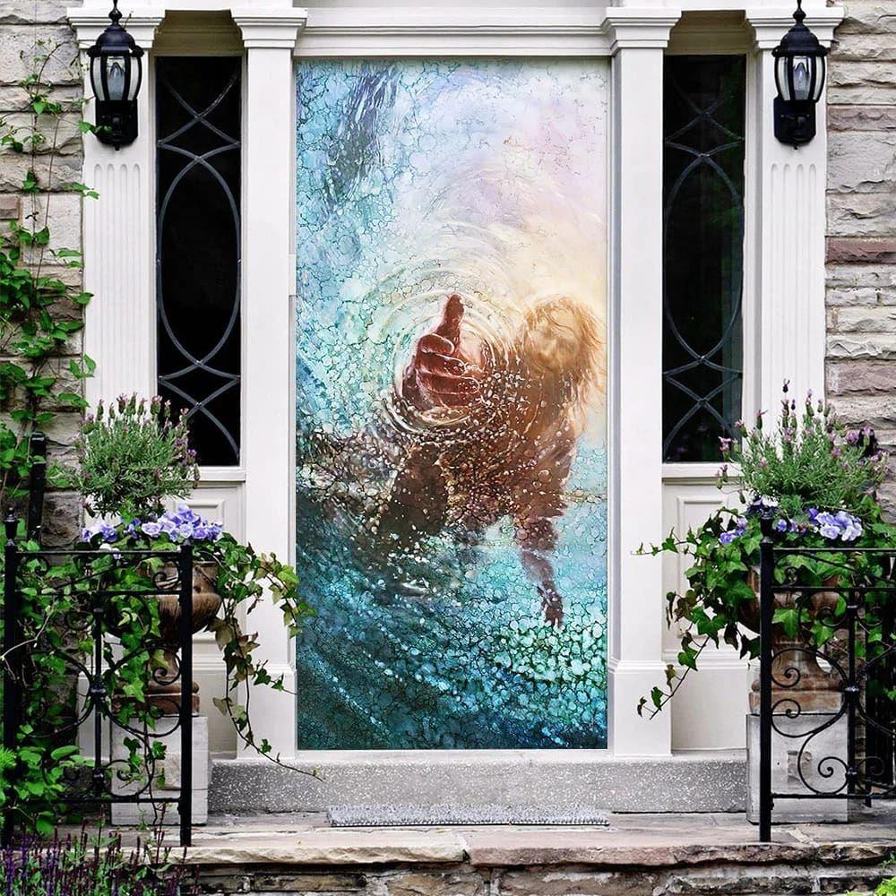 God Jesus Door Cover, Christian Home Decor, Gift For Christian God Jesus Door Cover, Christian Home Decor, Gift For Christian