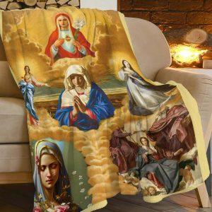 God Mother Picture Christian Quilt Blanket, Christian&hellip;