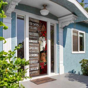 God Says You Are Horses Door Cover Gift For Christian 4 ajhp5f.jpg