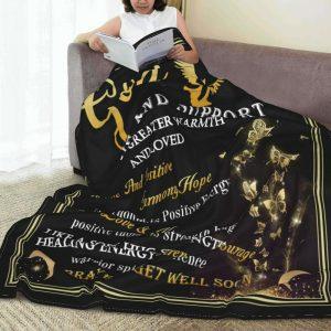 Gold Love And Positive Hamony Hope Christian Quilt Blanket Christian Blanket Gift For Believers 2 mtgpq2.jpg