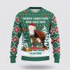 Hereford Green Merry Christmas Ugly Sweater, Gifts For Farmers