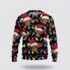 Highland Cattle Green Merry Christmas Ugly Sweater, Gifts For Farmers
