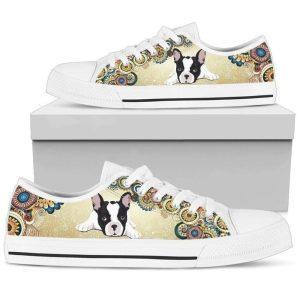 Hippie Style French Bulldog Low Top Sneaker,&hellip;