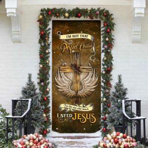 I Need Jesus Door Cover Christian Home Decor Gift For Christian 3 vblurl.jpg