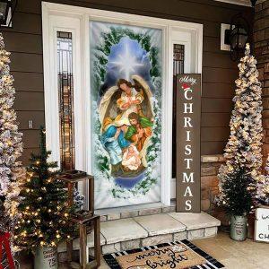 Jesus Christ Is Born Family Nativity Night Door Cover Gift For Christian 2 ive8zy.jpg