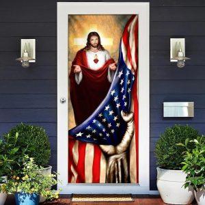 Jesus Christian American Door Cover, Christian Home&hellip;