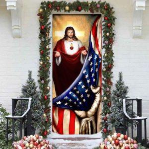 Jesus Christian American Door Cover Christian Home Decor Gift For Christian 2 hrfxpp.jpg