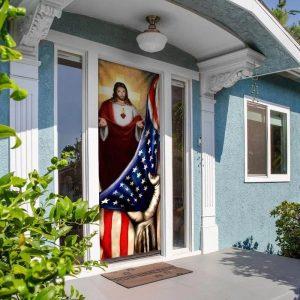 Jesus Christian American Door Cover Christian Home Decor Gift For Christian 3 vjv1bl.jpg