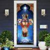 Jesus Christian American Door Cover, Christian Home Decor, Gift For Christian